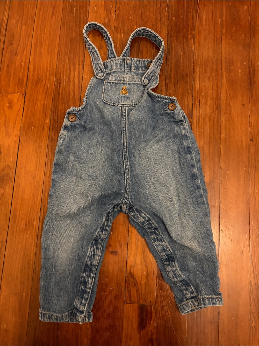 GAP Light Blue Denim Kids Overalls with Adjustable Straps